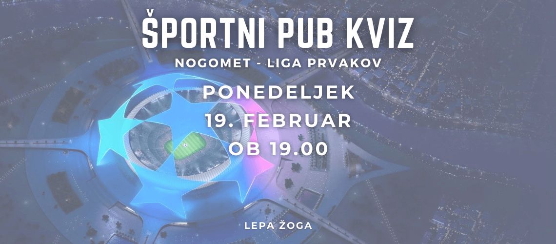 Športni Pub Kviz - Liga prvakov