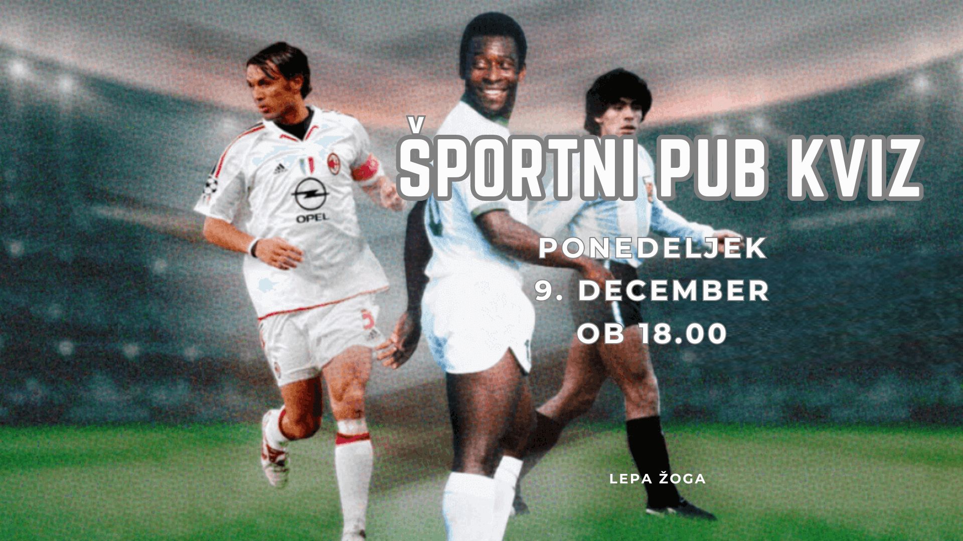 Športni Pub Kviz - Nogometne legende