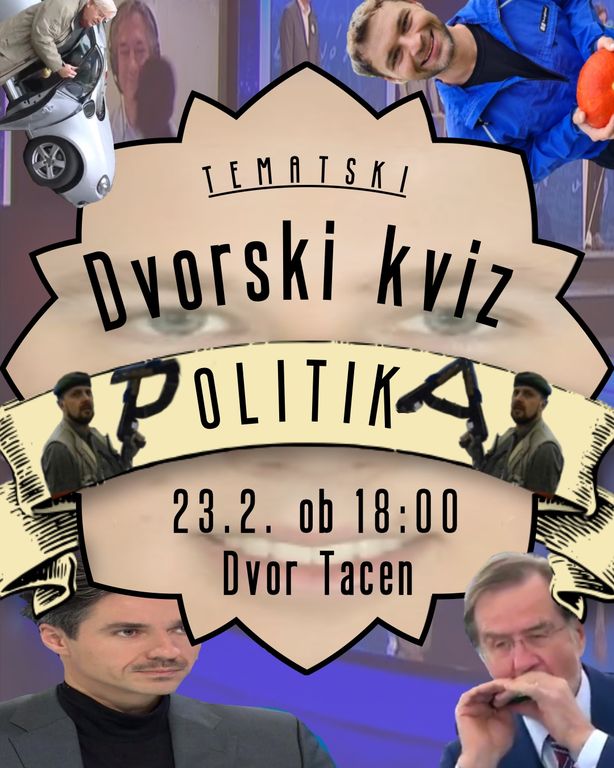 Dvorski Kviz - Politični Pub Kviz