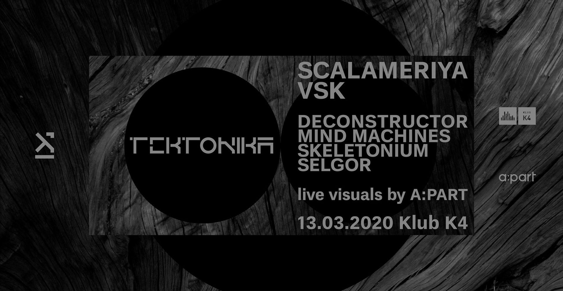 Tektonika w/ Scalameriya & VSK (47, Mord, Genesa / IT)