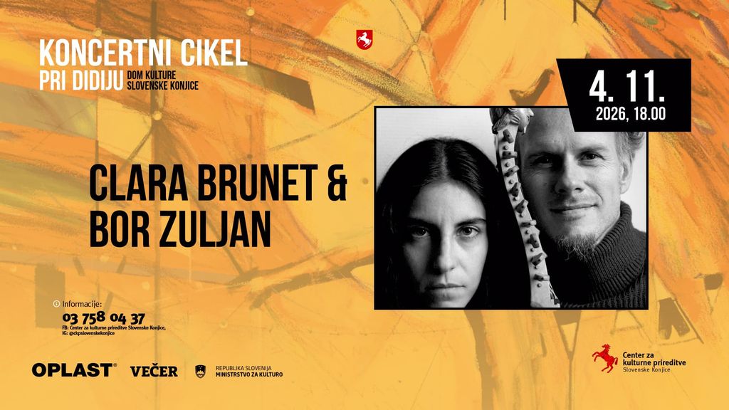 Koncertni cikel pri Didiju: Clara Brunet in Bor Zuljan