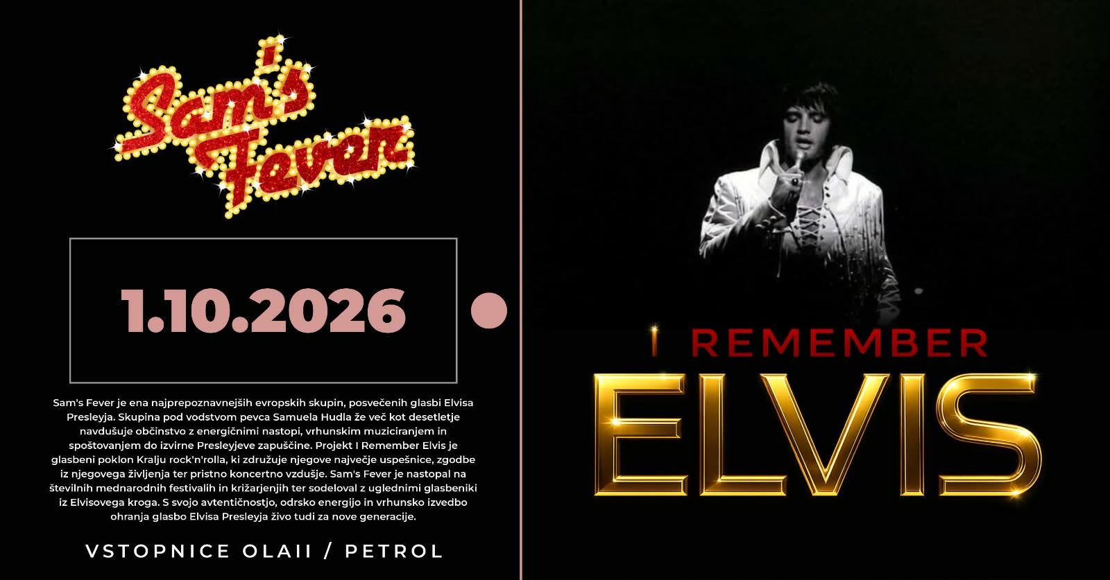 Sam's Fever - I REMEMBER ELVIS v Stražišču