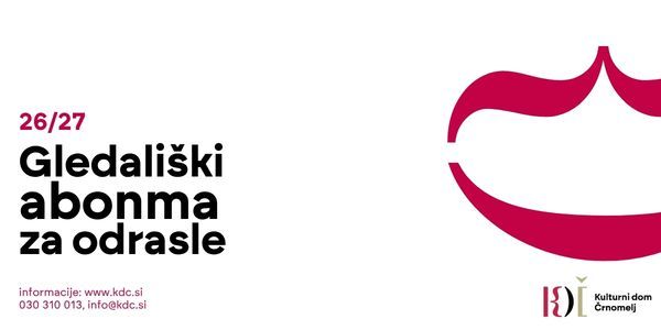 Gledališki abonma za odrasle 26/27