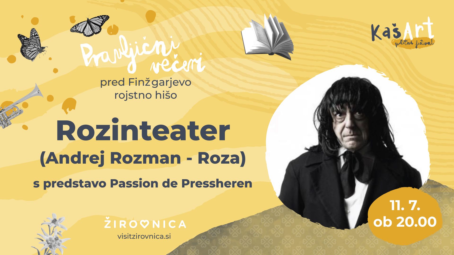 Pravljični večer pred Finžgarjevo rojstno hišo - Andrej Rozman Roza
