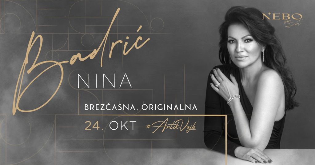 Nina Badrić gre v NEBO 24/10