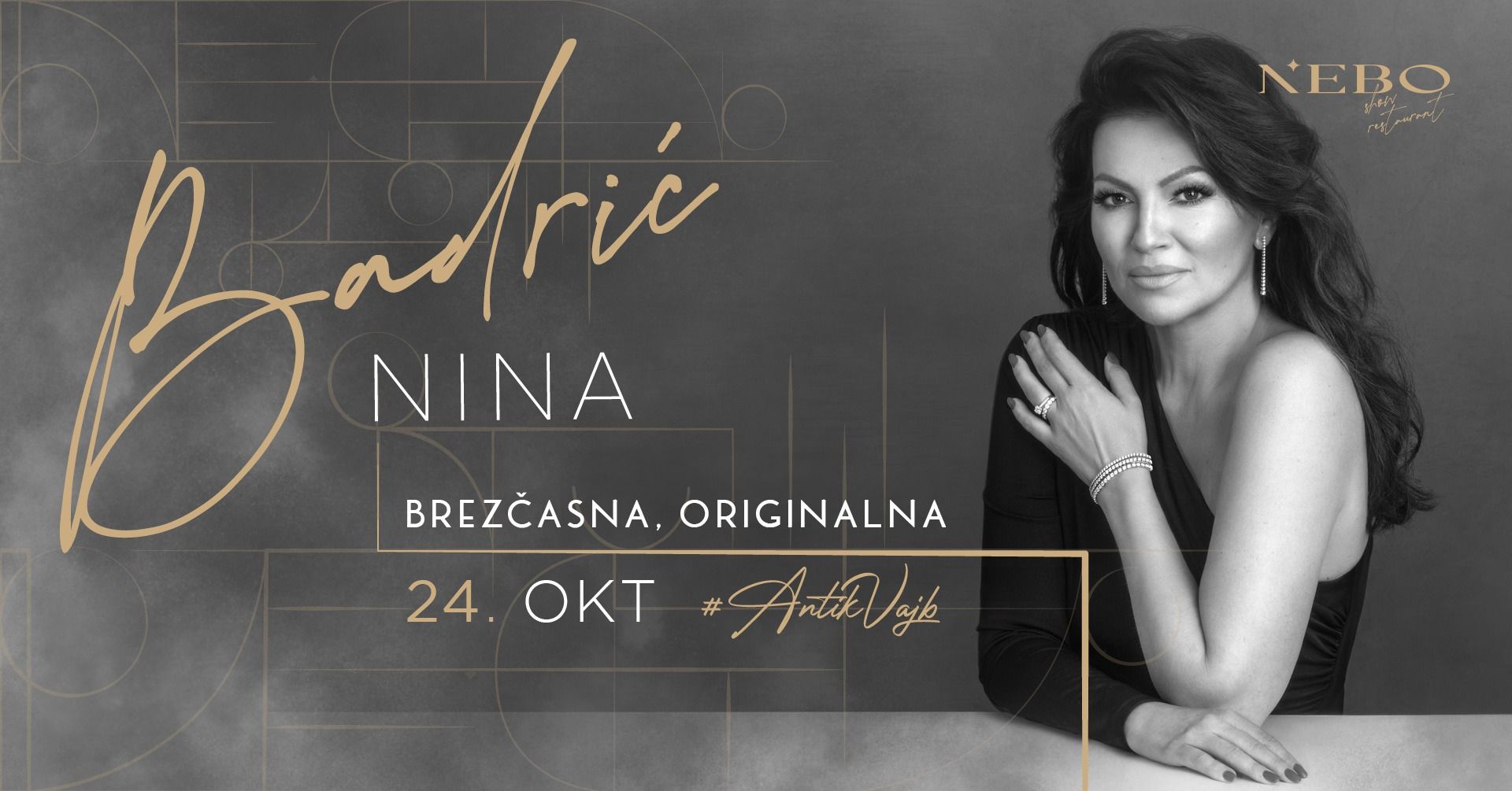 Nina Badrić gre v NEBO 24/10