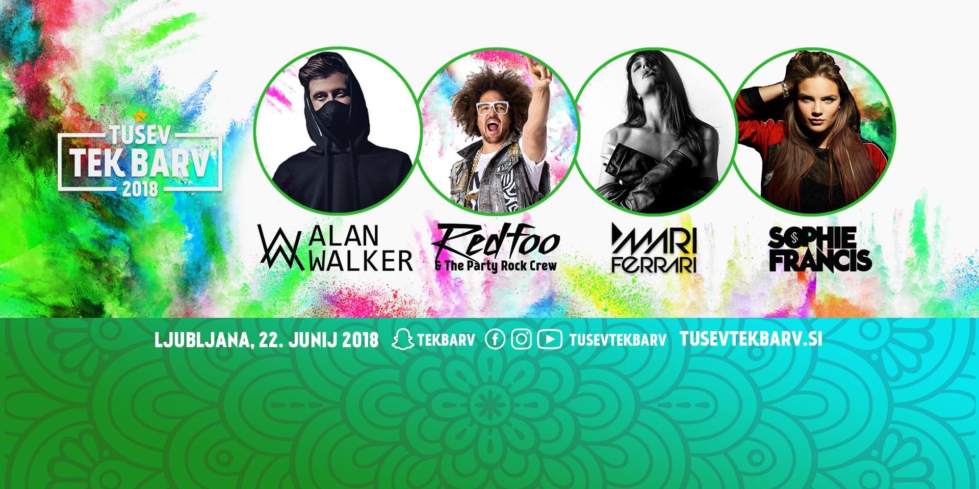 TUŠEV TEK BARV 2018 // Alan Walker, RedFoo, Mari Ferrari - Tuš Zaposleni