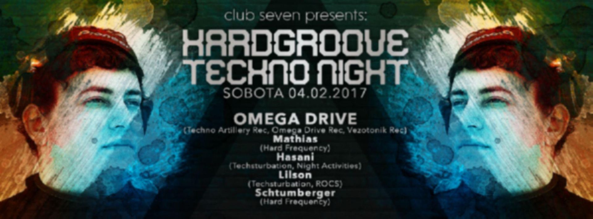 HARDGROOVE TECHNO NIGHT electronic event // 4.2.2017 ob 21h // Club SEVEN