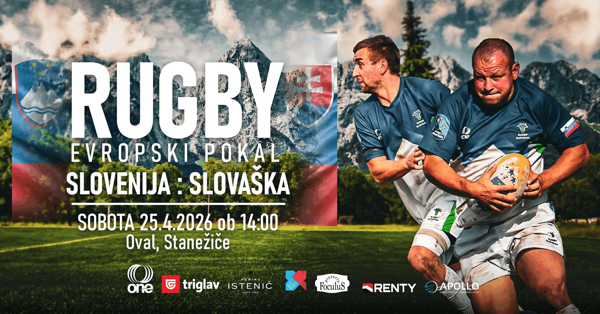 SLOVENIJA : SLOVAŠKA // RUGBY // KONFERENČNI POKAL