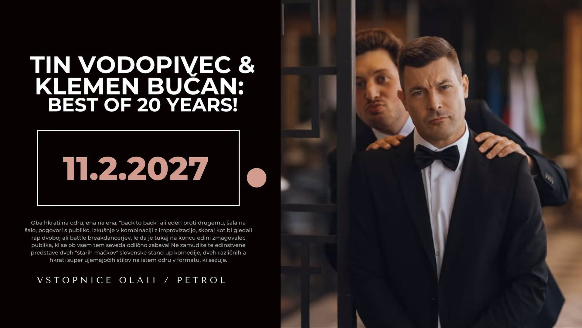 TIN VODOPIVEC & KLEMEN BUČAN: BEST OF 20 YEARS! v Stražišču