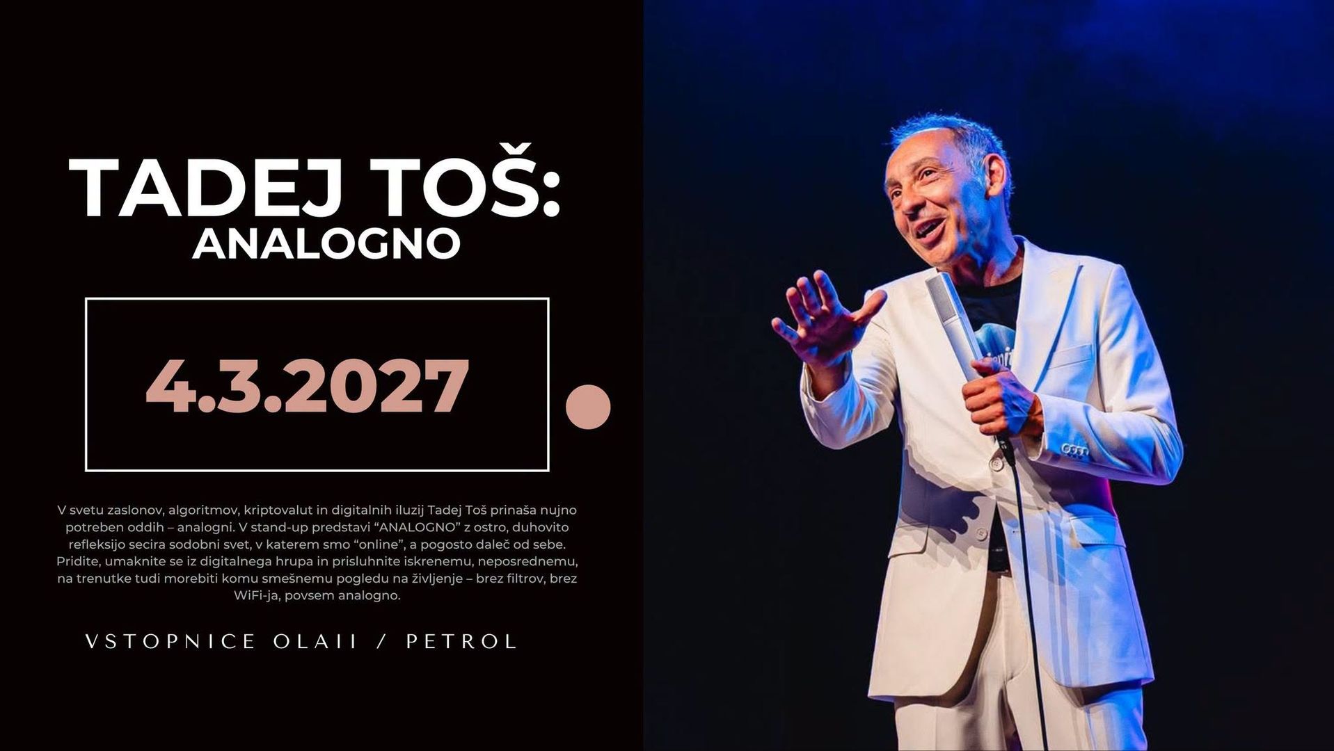 TADEJ TOŠ: ANALOGNO v Stražišču