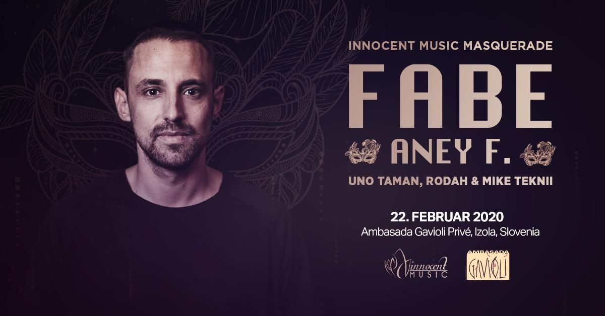 Innocent Music Masquerade with Fabe (Cocoon, Germany) at Ambasada Gavioli