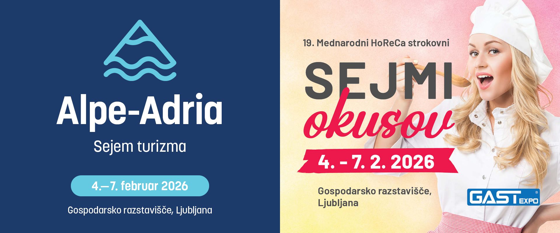 Sejem Alpe-Adria in Sejmi okusov GASTexpo