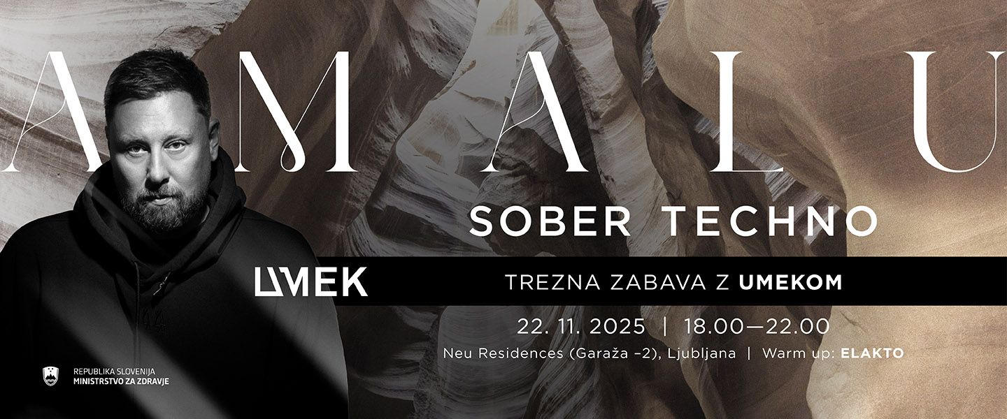 AMALU SOBER TECHNO - trezna zabava z UMEKOM