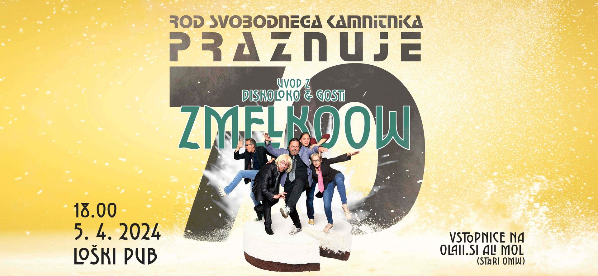 Koncert ZMELKOOW in gosti ob 70.-letnici Škofjeloških tabornikov