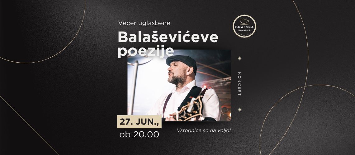 Večer uglasbene Balaševićeve poezije!