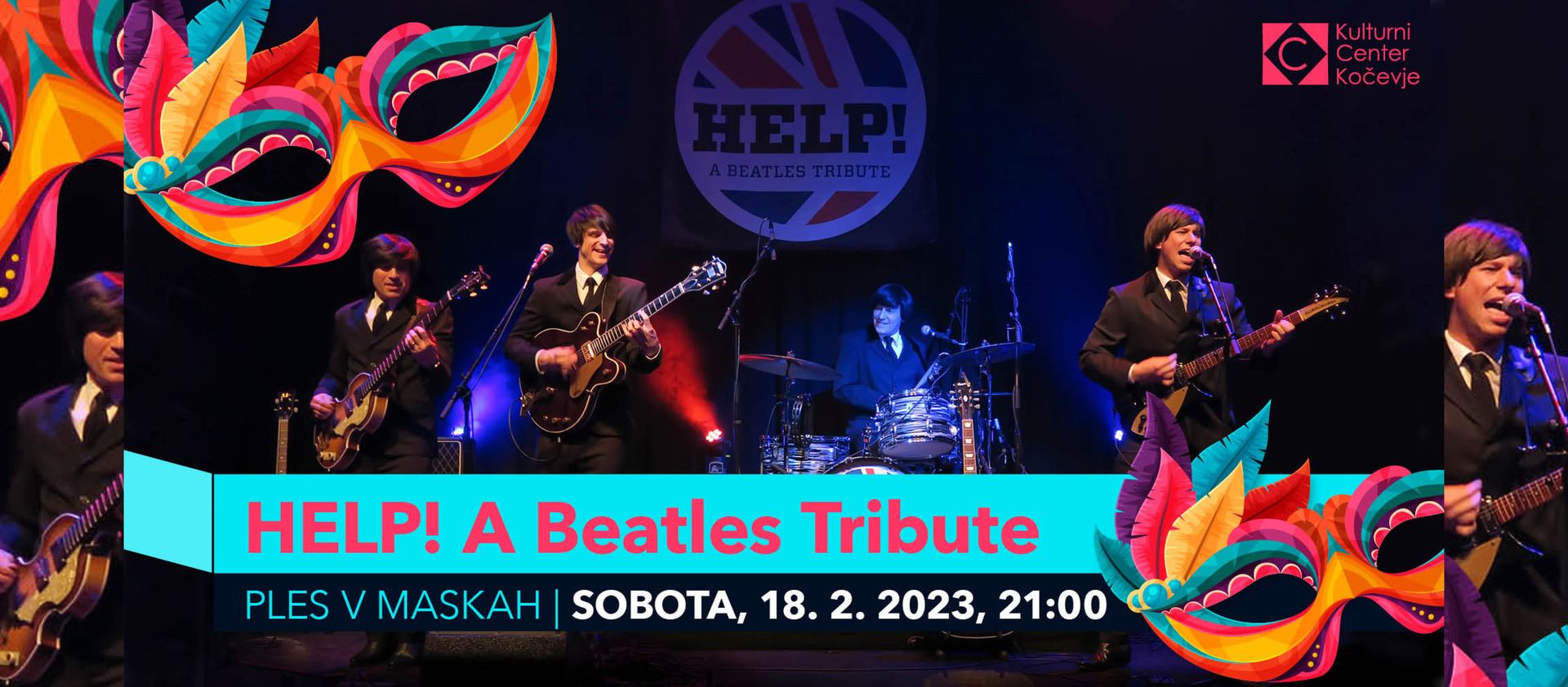 Ples v maskah s HELP! – A Beatles Tribute