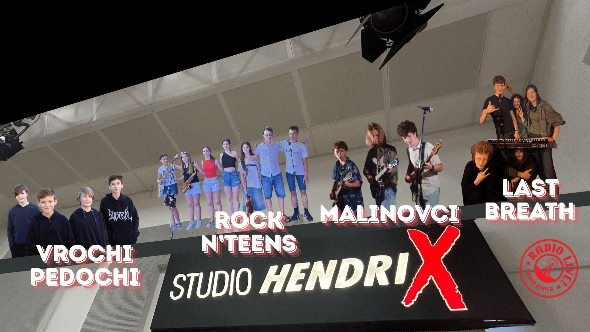 Rock bandi Glasbene šole Koper @ radioLive!