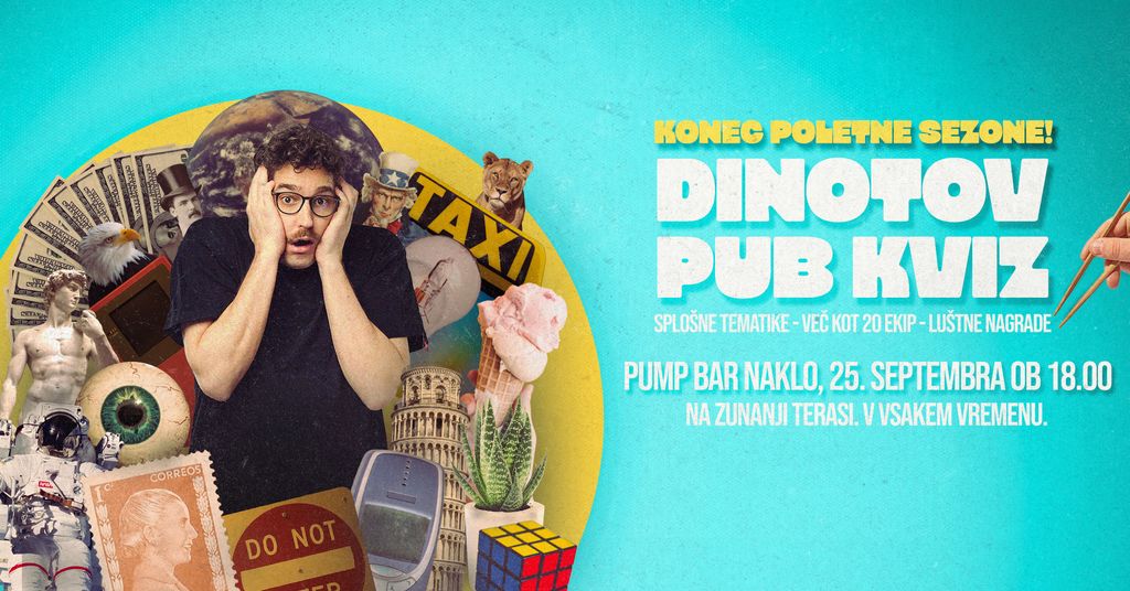 Dinotov veliki pub kviz - Pump bar Naklo (25. september)