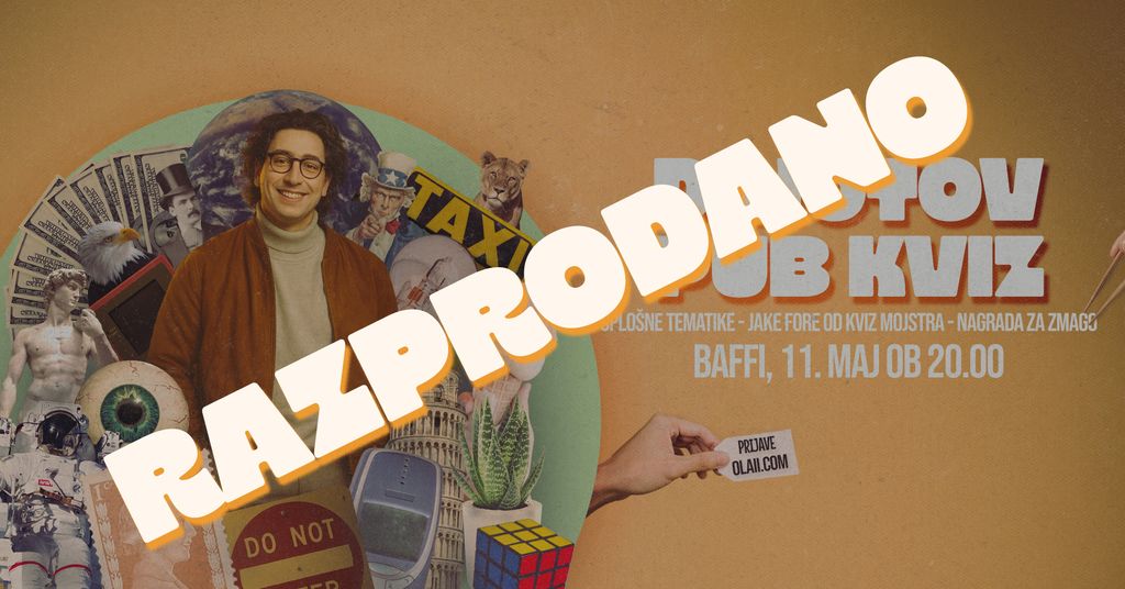 Dinotov pub kviz pri Baffiju (11. maj)