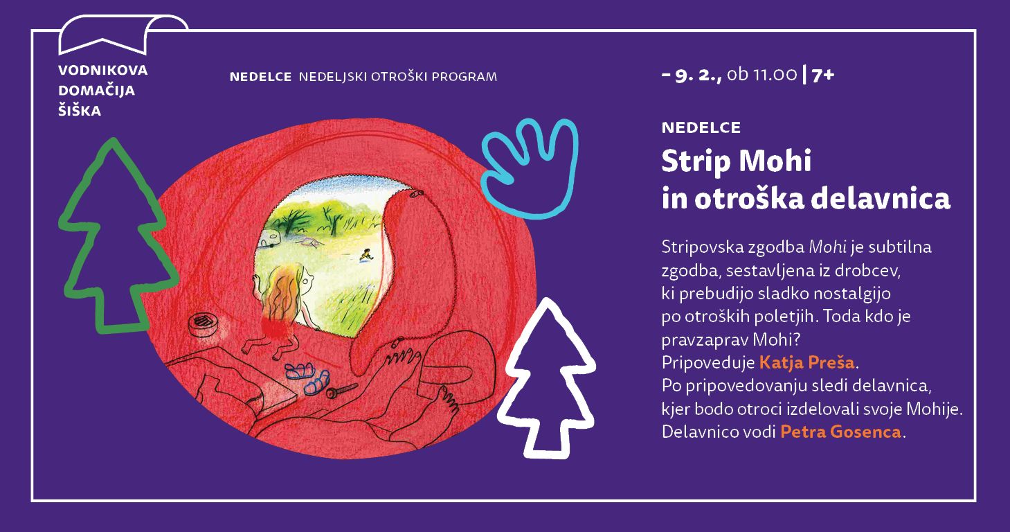 Nedelce: Strip Mohi in otroška delavnica