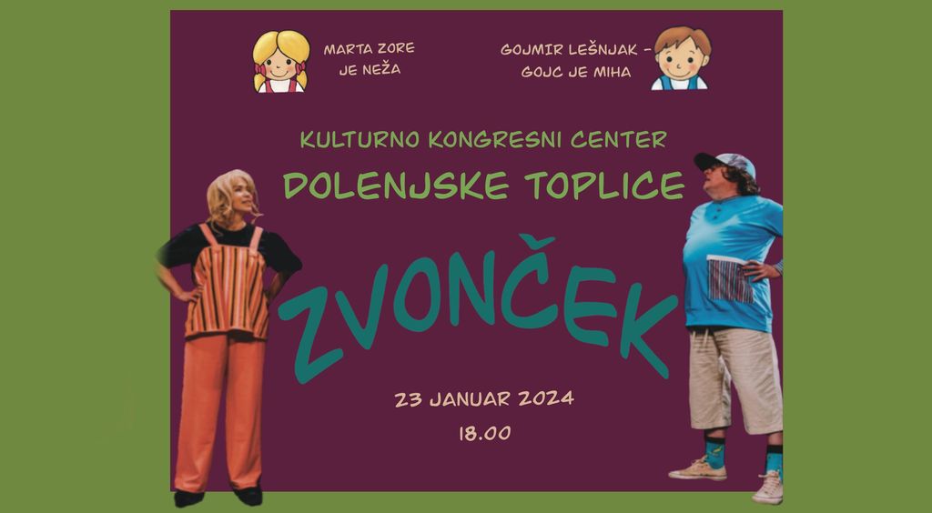 Predstava Zvonček - Dolenjske toplice - ODPOVEDANO
