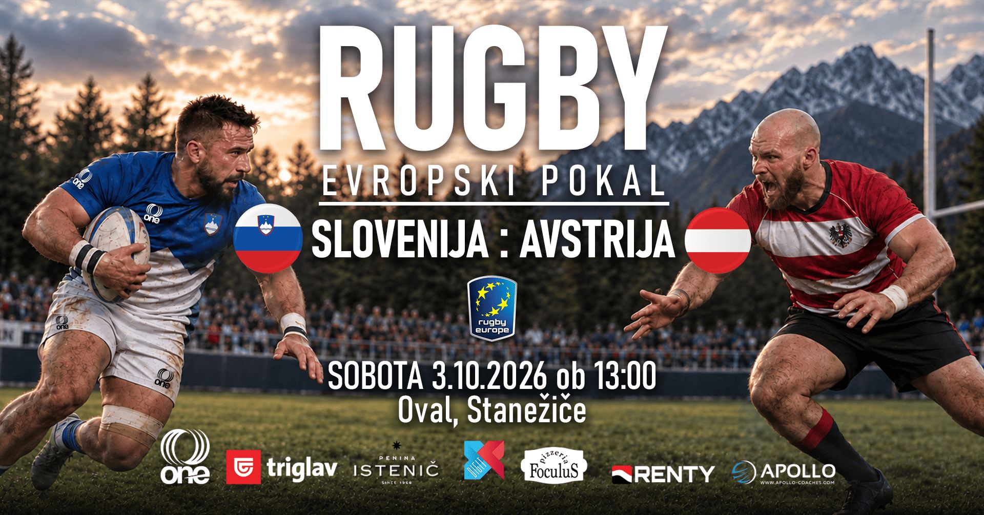 RUGBY // SLOVENIJA : AVSTRIJA