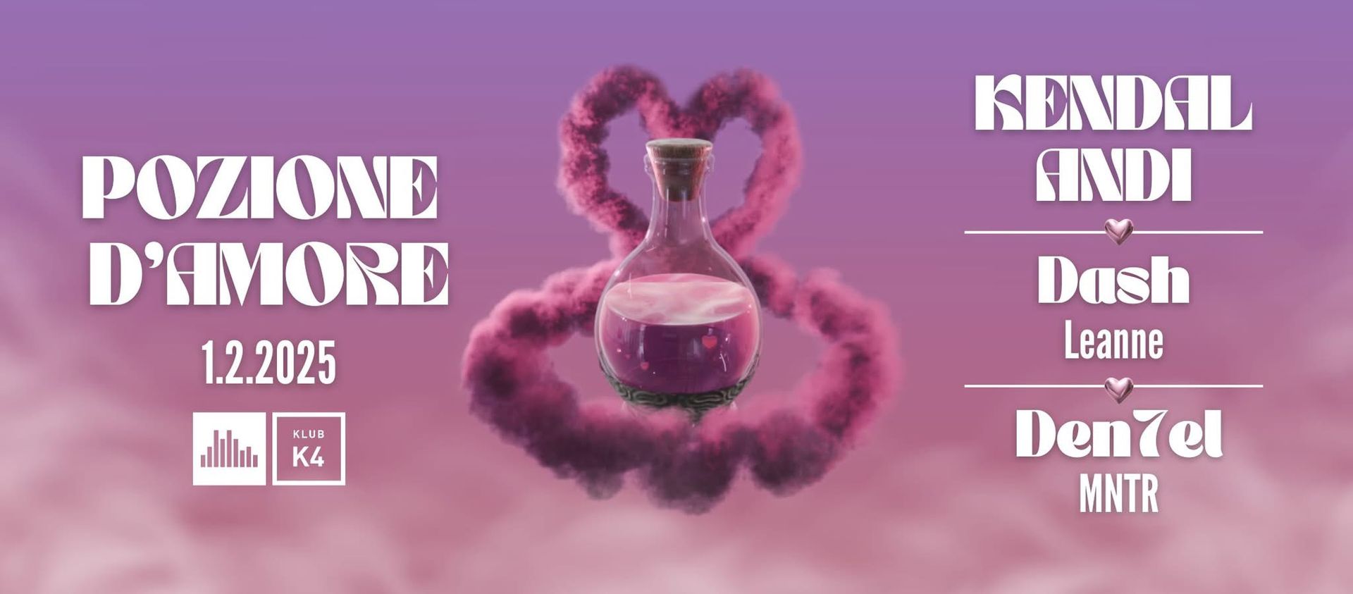 Pozione d’Amore w/ Kendal (RITMO FATALE) & ANDI (SYNTHICIDE)