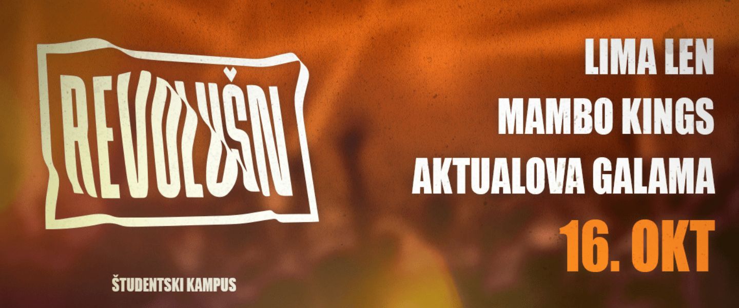 Revolušn Welcome Week 2024 // Mambo Kings, Lima Len, Aktualova galama - ODPOVEDANO
