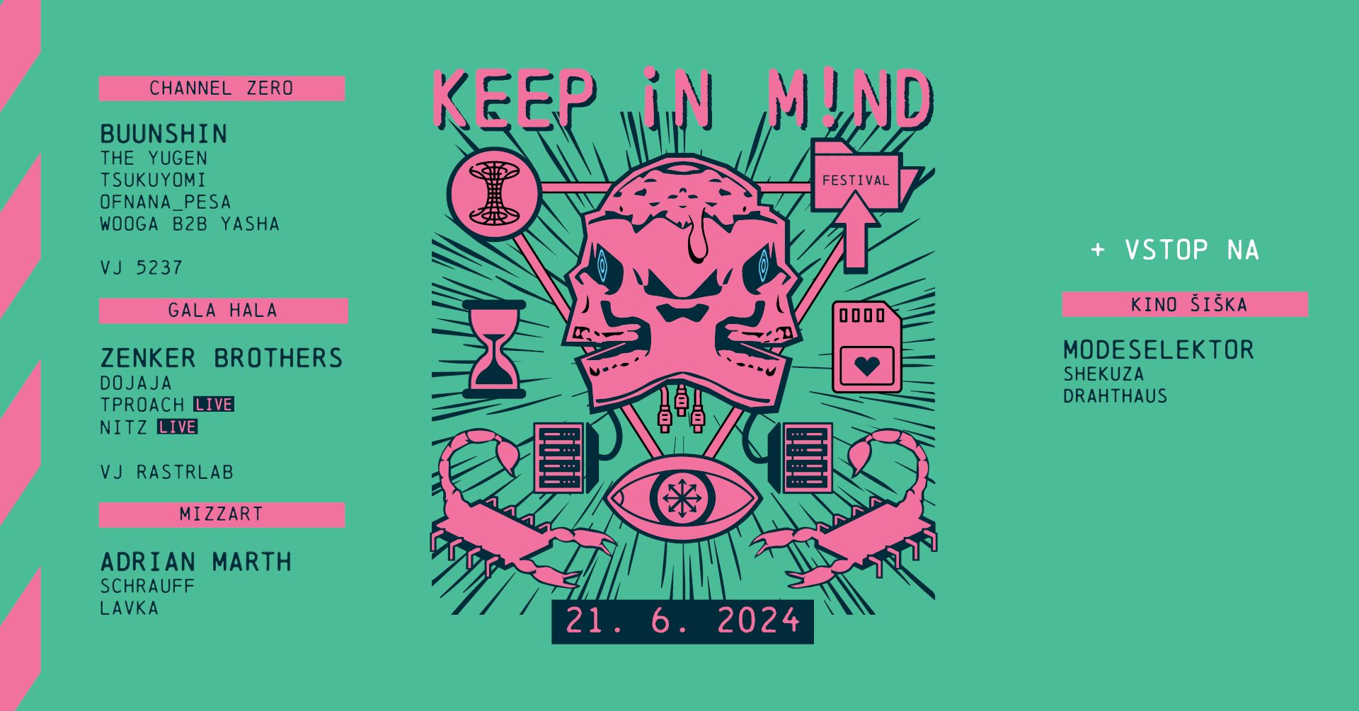 Keep In Mind + Modeselektor - Petek, 21. 6. 2024 - Predprodaja