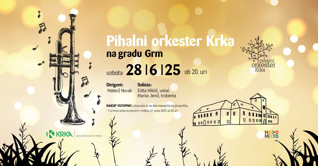 Pihalni orkester Krka na gradu Grm
