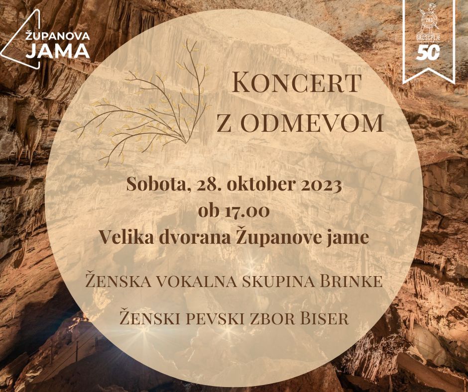 Koncert z odmevom v Županovi jami - Biser in Brinke