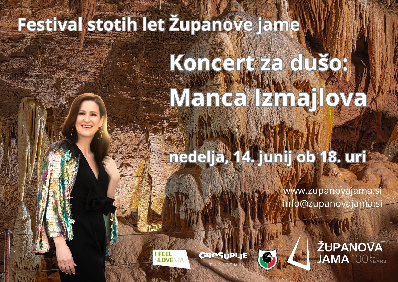 Koncert z odmevom - Manca Izmajlova v  Županovi jami
