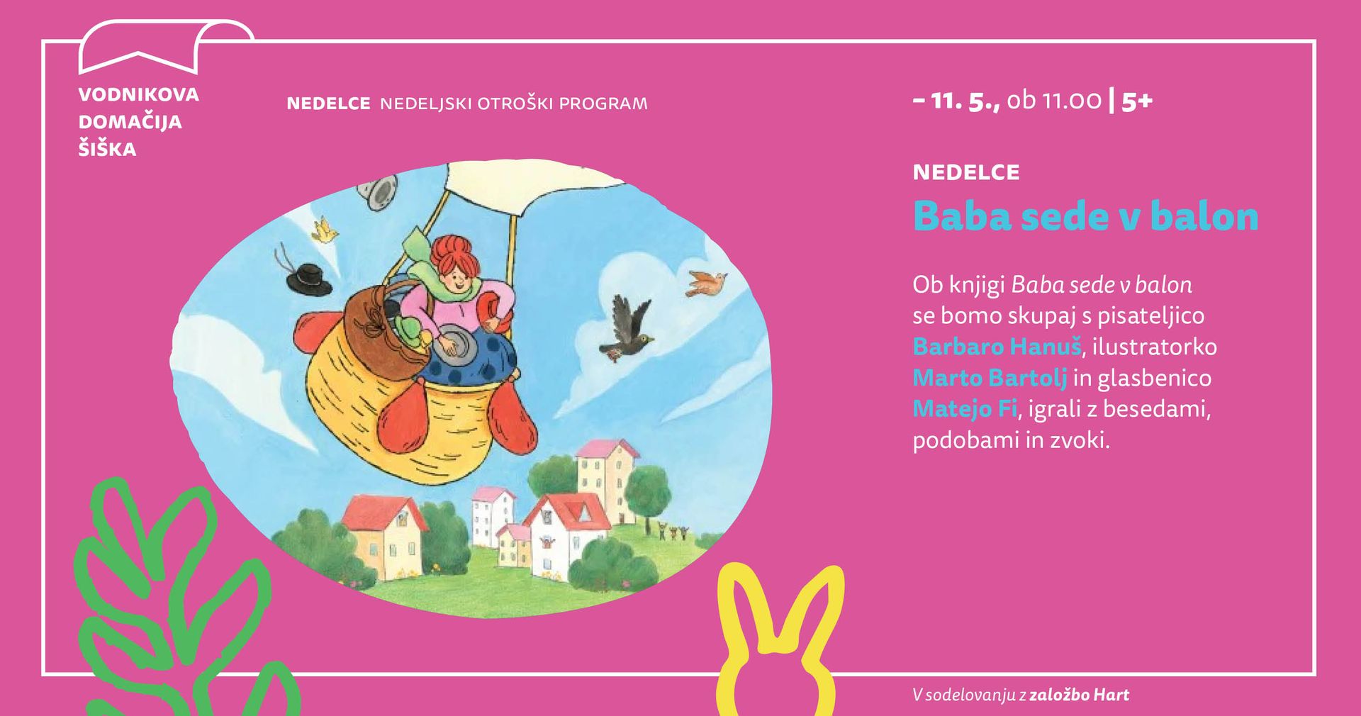 Nedelce: Baba sede v balon