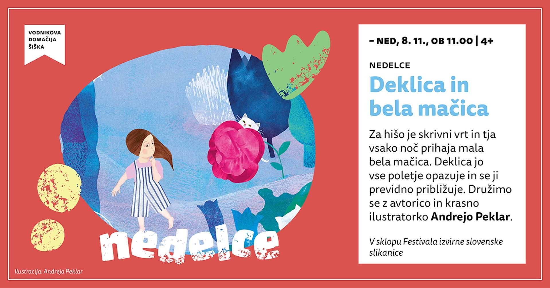 Nedelce: Deklica in bela mačica