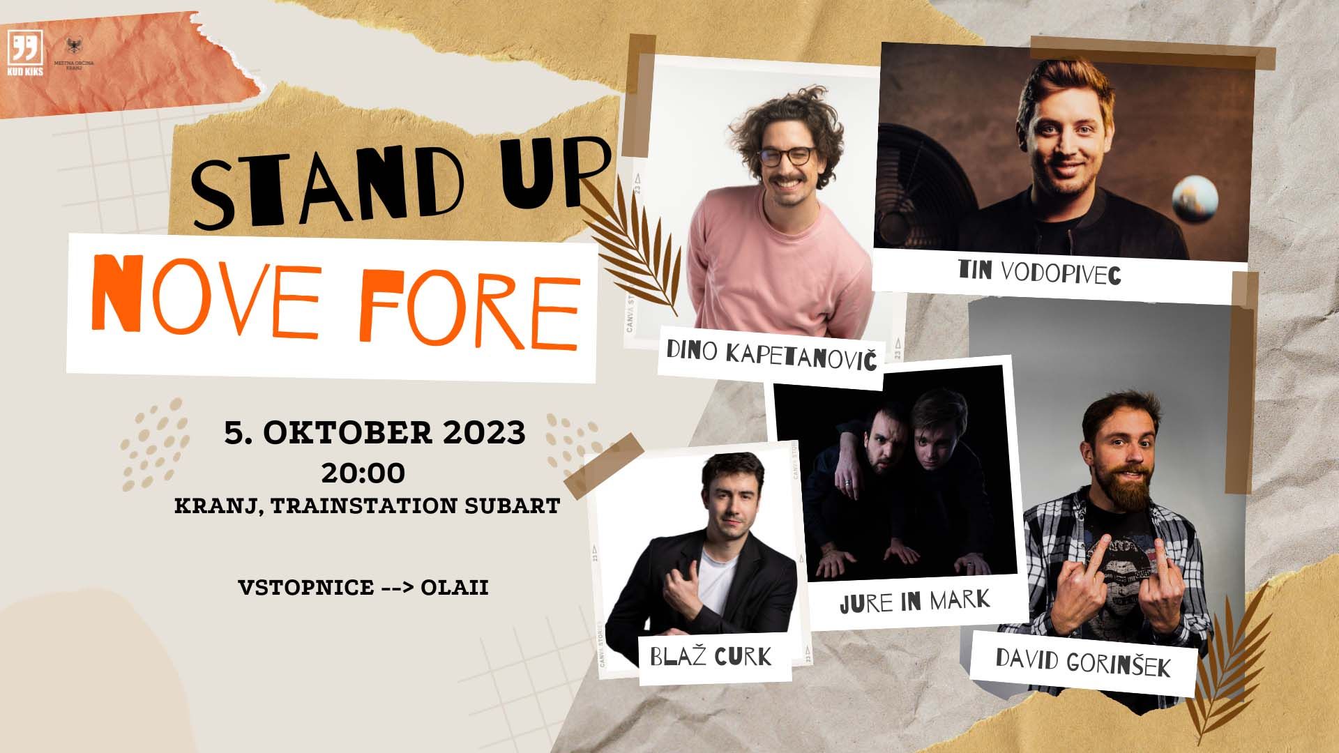 Stand up večer: Nove fore