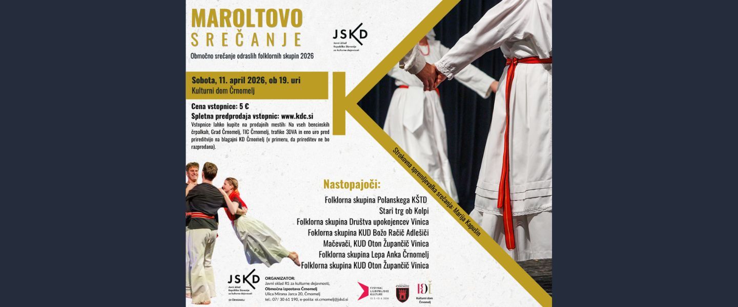 Maroltovo območno srečanje odraslih folklornih skupin 2026