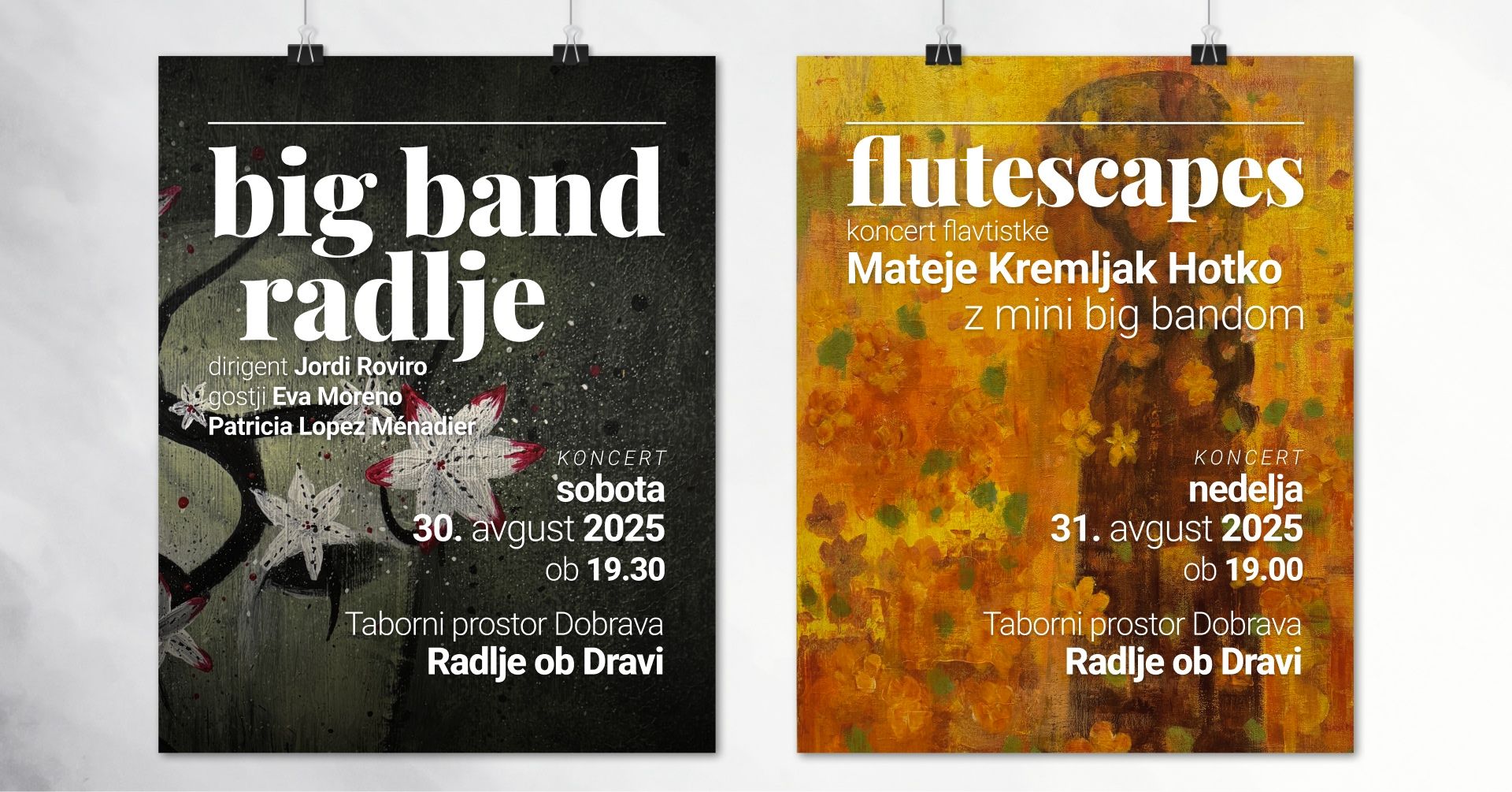 Ars fest 2025 - vstopnica za dva dogodka - Big Band Radlje + Flutescapes