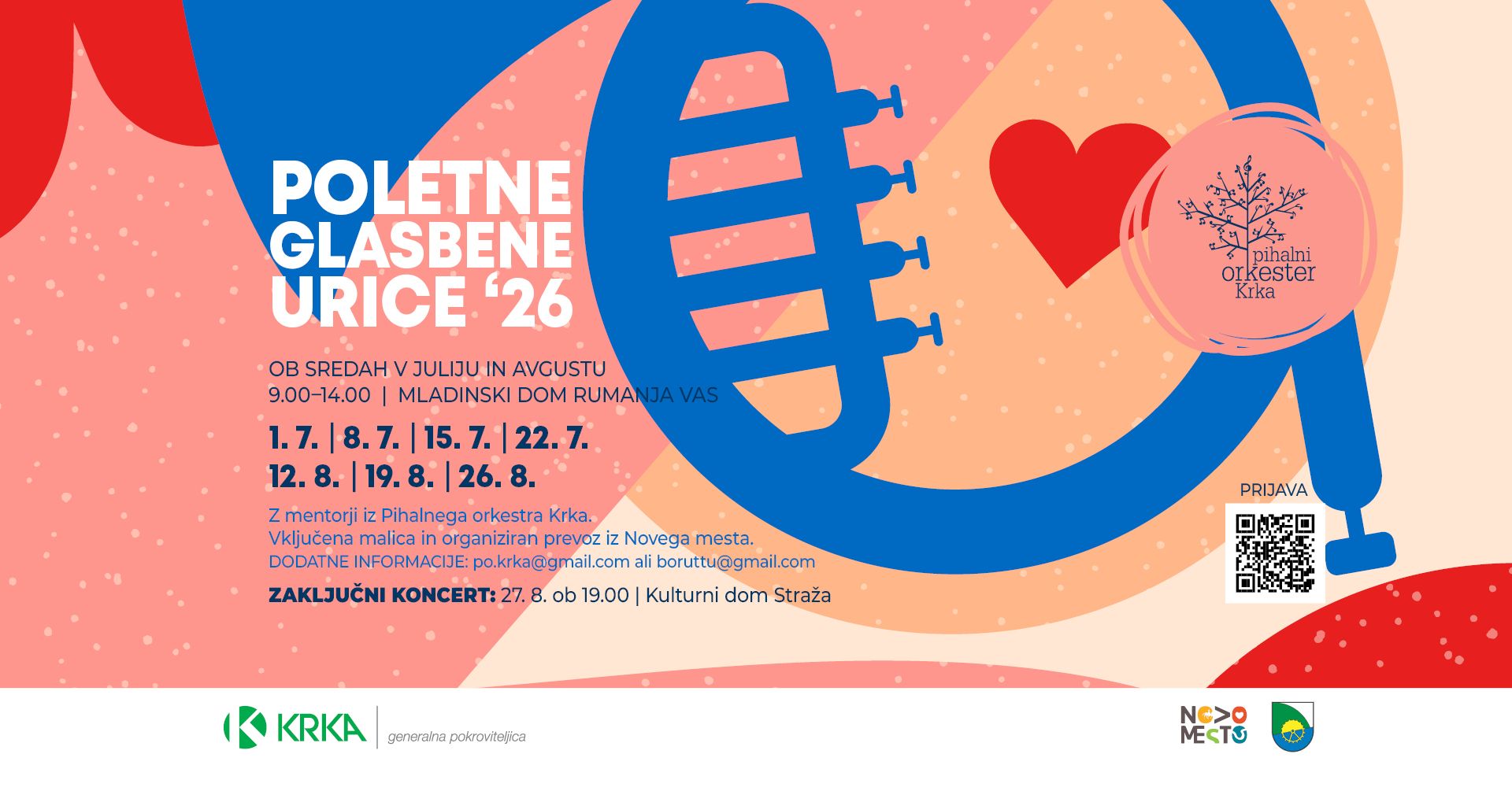 Zaključni koncert Poletnih glasbenih uric 2026
