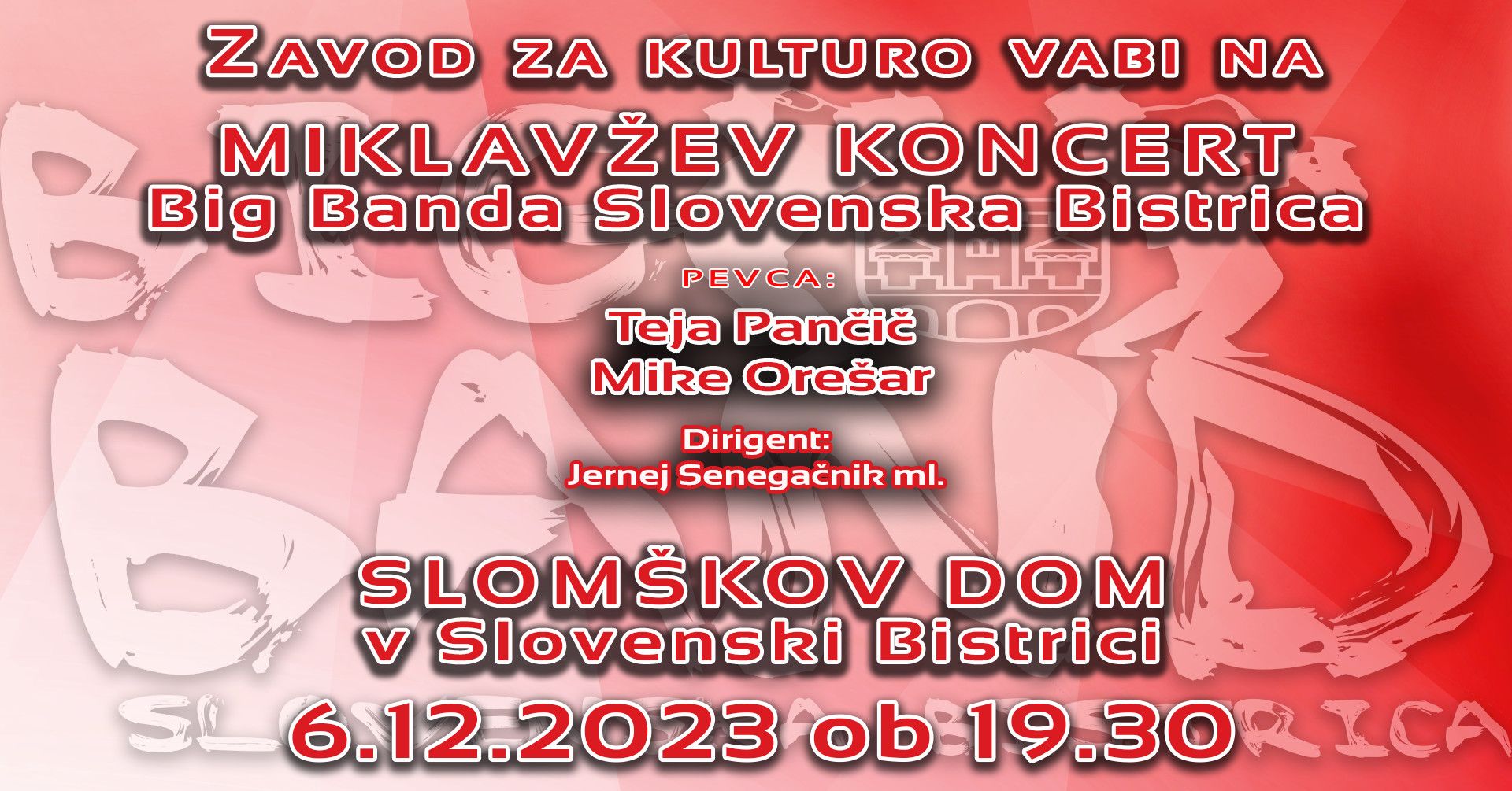 Miklavžev koncert Big Banda Slovenska Bistrica