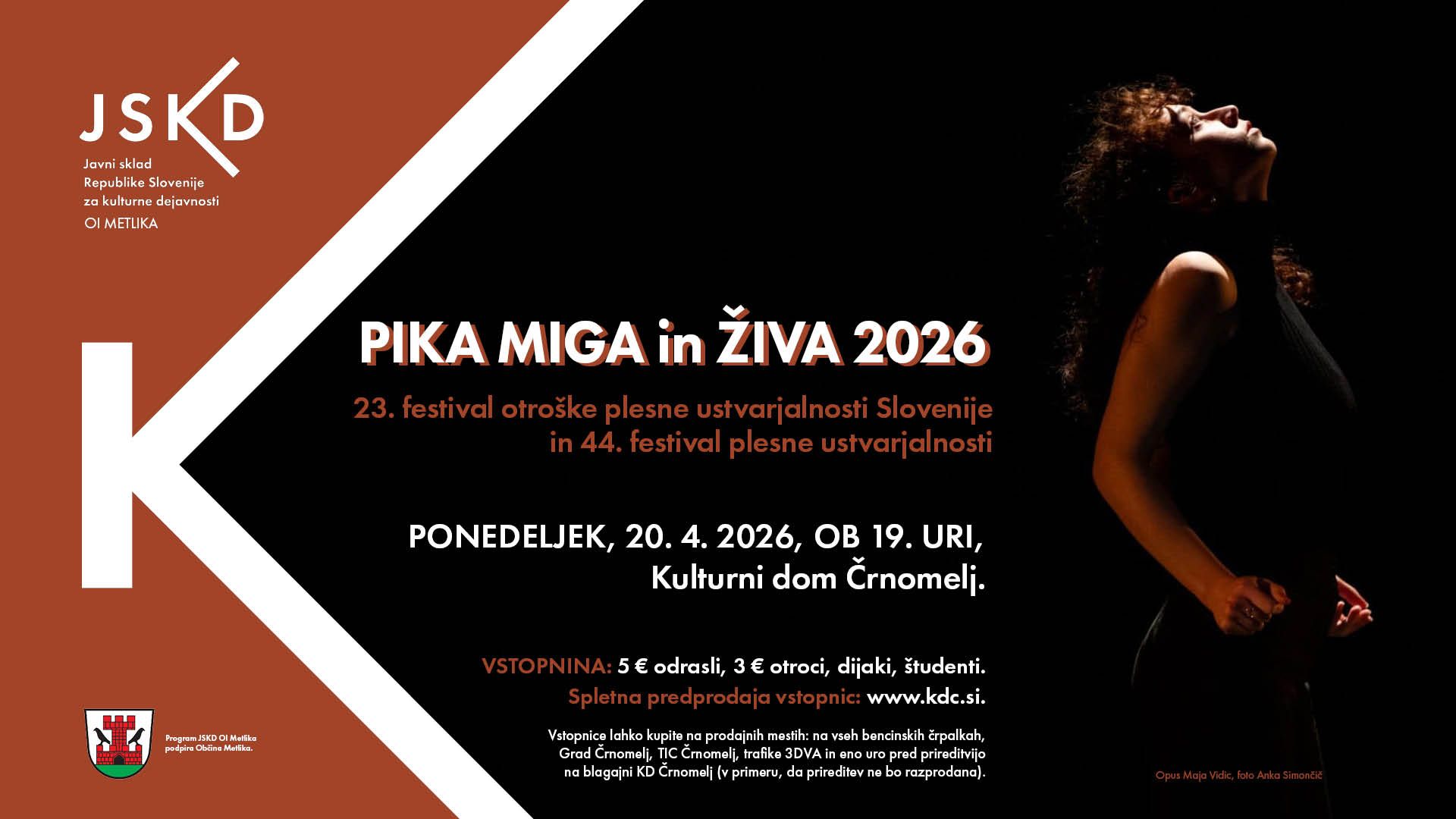 Pika miga in Živa 2026