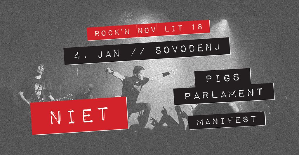 *razprodano* Rock'n Nov Lit 18: NIET, Pigs Parlament, Manifest