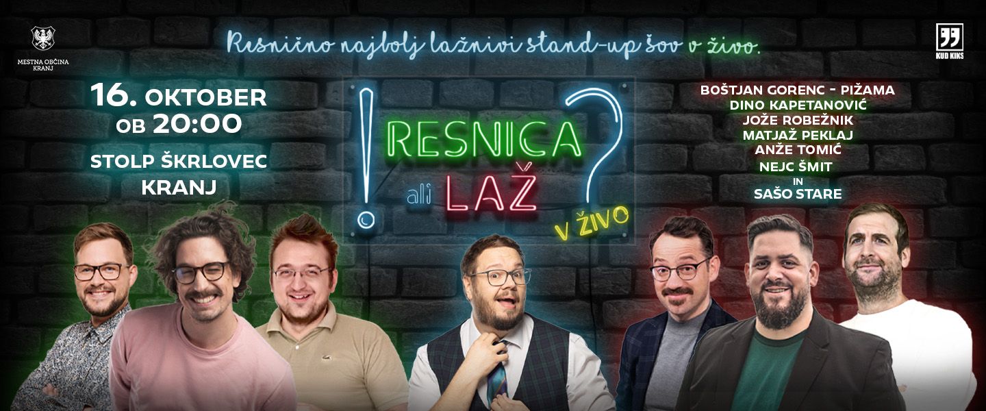 RESNICA ALI LAŽ V ŽIVO