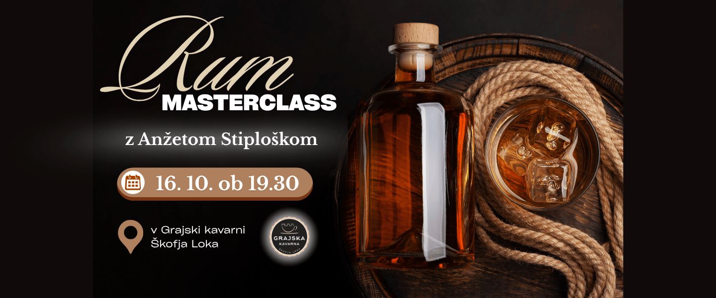 Rum Experience v Grajski kavarni