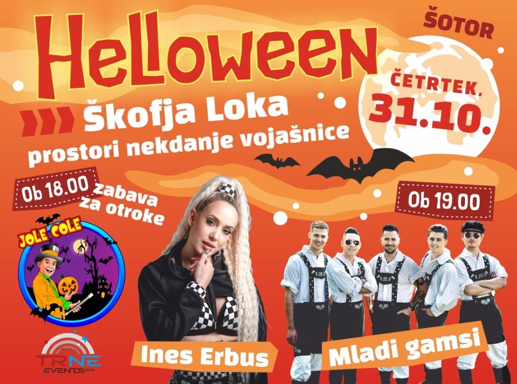 HALLOWEEN  ŠKOFJA LOKA | INES ERBUS | MLADI GAMSI | JOLE COLE