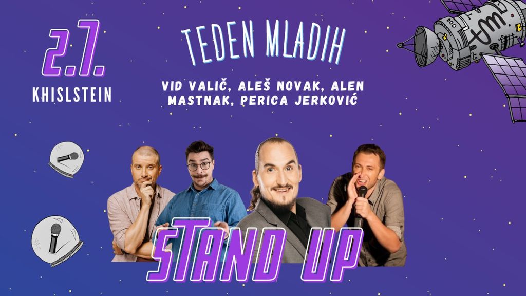 STAND UP: Vid Valič, Aleš Novak, Alen Mastnak, Perica Jerković - Kranj