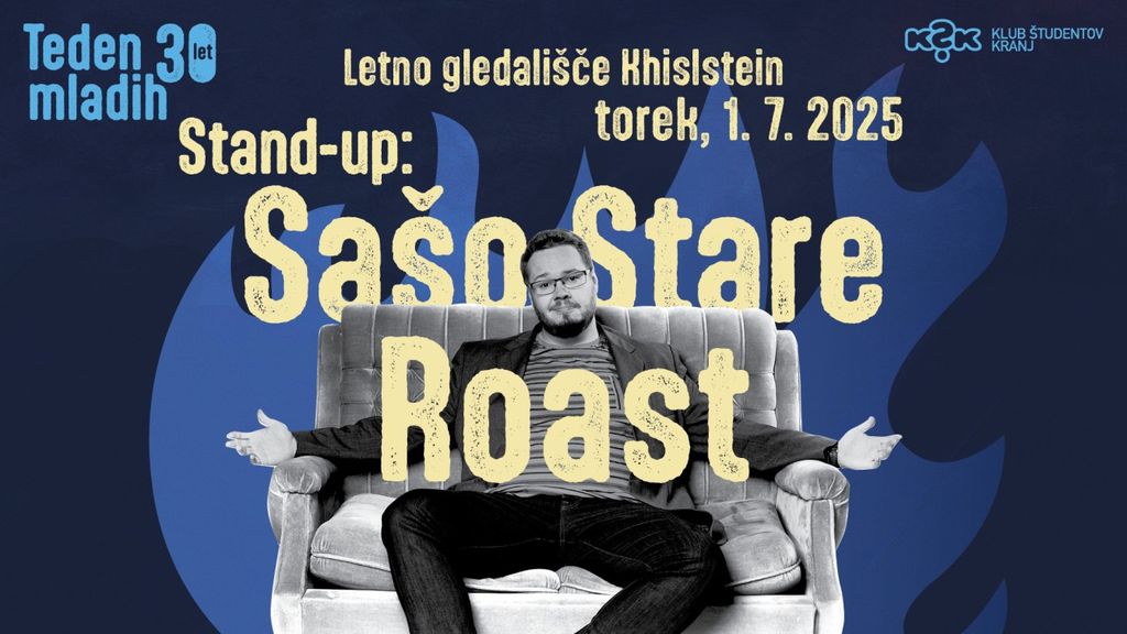 Stand up: Sašo Stare Roast - TM25 (30let) - 1. 7. 2025