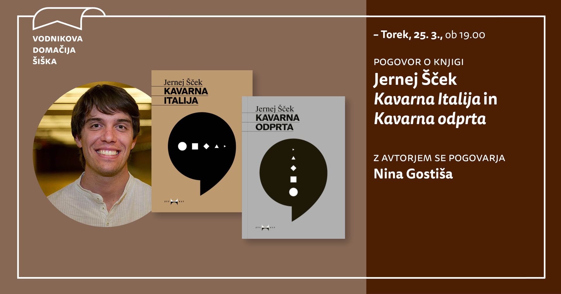 Izbrano | Jernej Šček: Kavarna Italija in Kavarna odprta