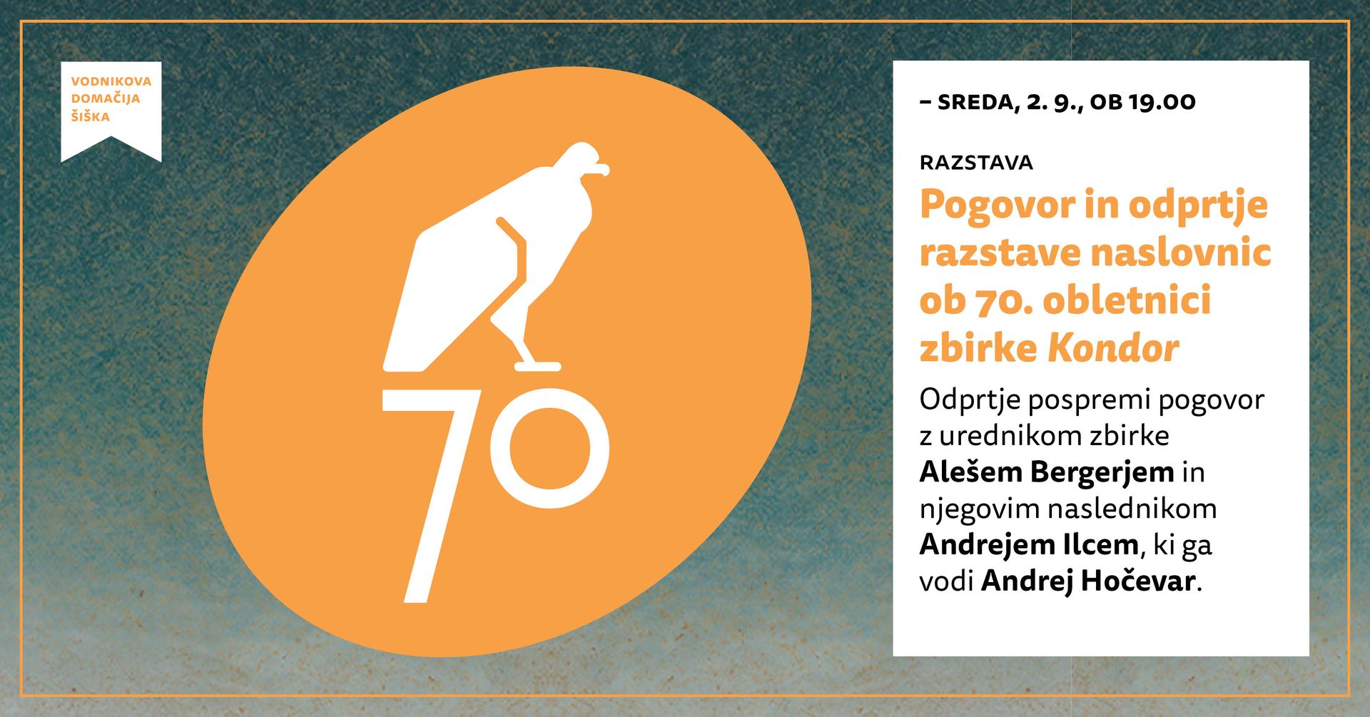Obletnice | Pogovor in odprtje razstave naslovnic ob 70. obletnici zbirke Kondor