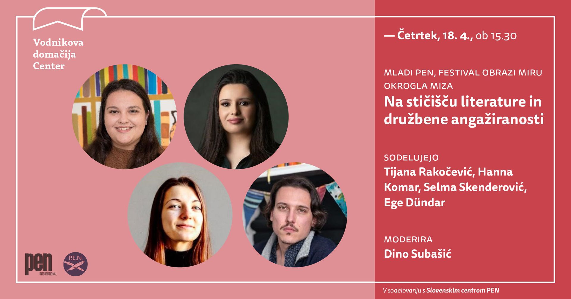 Za mlade | Mladi PEN | Na stičišču literature in družbene angažiranosti